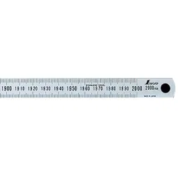 Shinwa Rules Narrow Straight Scale Silver 2 m, 20721322-42