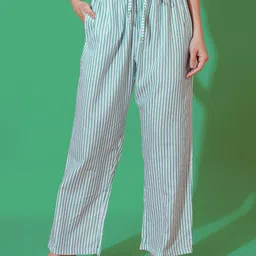 FFLIRTYGO Striped Relaxed Fit Straight-Leg Lounge Pants-image-69