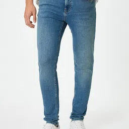 Koton Men Skinny Fit Low-Rise Trousers-image-47