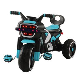 JoyRide Noise Bike Pedal Tricycle for Kids Toddler Trike Headlight, Music, Eva Wheels & Curved Seat and backrest Push Along Pedal Trike for 15 Months to 3 Years - Green-17