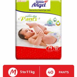 Little Angel Pant Style Extra Dry Medium Diapers - 40 Pieces-11