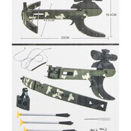 Fiddlerz Plutofit Crossbow Toy Sniper and Soft Foam Bullet with Manual Launch for Children's Safety Bows & Arrows - Multicolor image 2