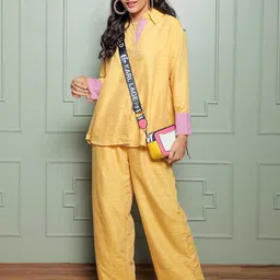 Label Ishnya Long Sleeves Shirt With Trouser Co-Ords-image-40