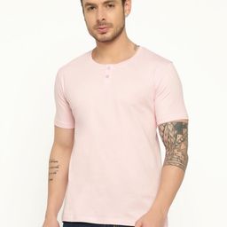 appulse Henley Neck Short Sleeves Cotton Relaxed Fit T-shirt-image-47