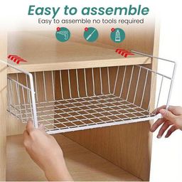 Go Hooked Pack of 2 Multipurpose Under Shelf Organizer image 3