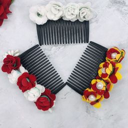 GADINFASHION Women Set of 3 Comb Pin-picture-25