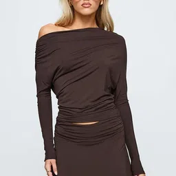 LULU & SKY Off-Shoulder Top With Skirt-picture-17