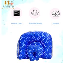 Fareto Baby Sleeping Essential Mattress with Net Bedding Set Combo Carry Bag, Blue image 5