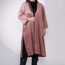LetsDressUp Women Suede Longline Woven Jacket-image-77
