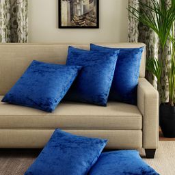 ROMEE Blue Set of 5 Cushion Covers-19