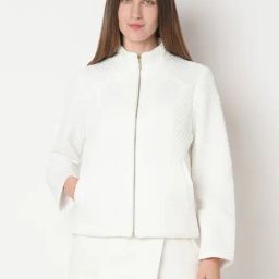 Vero Moda White Solid Full Sleeves Jacket-picture-44