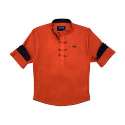 Cavio Kids Tomato Red Cotton Regular Fit Full Sleeves Shirt-picture-25