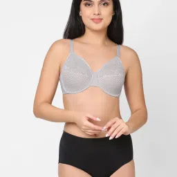 Wacoal Grey Self Design Full Coverage Bra image 4