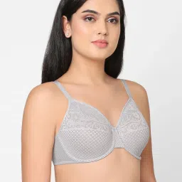 Wacoal Grey Self Design Full Coverage Bra image 3