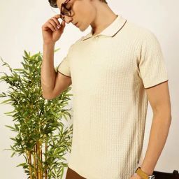 Thomas Scott White Regular fit Self T-Shirts-image-86
