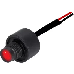 Oxley STR501 Series Red Indicator, 230V dc, 8 mm Mounting Hole Size, Lead Wires Termination, IP68, STR/501/LH8/230/FL30/AL-picture-25