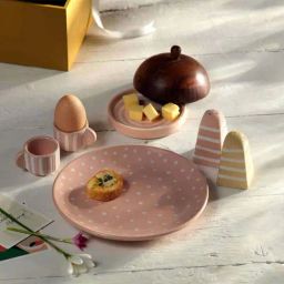 ellementry Morning Glory Blush Pink Ceramic Gift Set with Engineered Wooden Box-image-7
