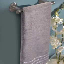 Mark Home Simply Soft Dark Grey Cotton 500 GSM Zero Twist Anti Bacterial Ladies Towel - Set of 1-image-78
