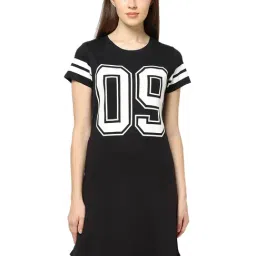 Sweet Dreams Black Printed Night Dress-image-28