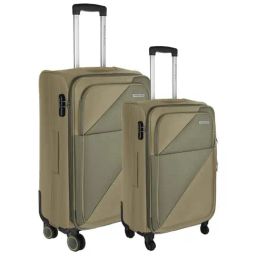 Nasher Miles Texas Expander Soft-Sided Polyester Set of 2 Olive Green Trolley Bags (51 & 61 cm)-image-69