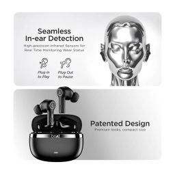 Boat Nirvana Ion In Ear Bluetooth Earbuds with Enx Technology (Charcoal Black, True Wireless) image 5