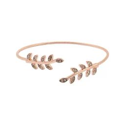 Joker & Witch Rose-Gold Tone Grecian Leaves Flexible fit Bracelet-image-64