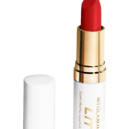 MyGlamm Lit Satin Matte Lipstick The Sinner - 4.5 gm-12