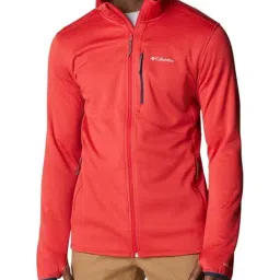 Columbia Men Red Park View Fleece Full Zip Jacket-image-62