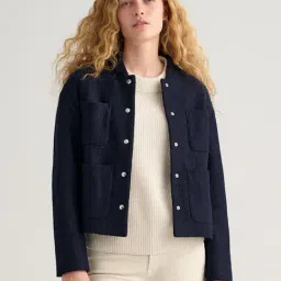 GANT Blue Regular Fit Jacket-image-49