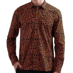 Antony Morato Black Regular Fit Printed Shirt-image-27