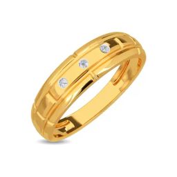 Kisna Diamond & Gold Jewellery Liam 14k (585) Diamond & Gold Ring For Men-image-24
