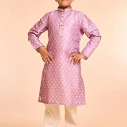 Manyavar Boys Floral Printed Kurta with Pyjama-image-82