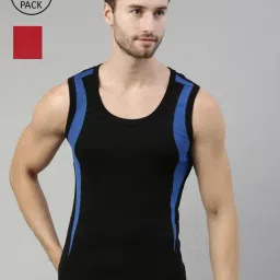 Dixcy Scott Originals Multi Cotton Regular Fit Vest - Pack Of 2-image-49