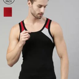 Dixcy Scott Originals Multi Cotton Regular Fit Vest - Pack Of 2-image-82