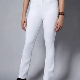 High Star White Relaxed Fit High Rise Jeans-image-60