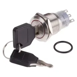 RS PRO 3 Way Key Switch SPDT 250 V Latching 5 A, 8772006-picture-6