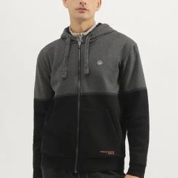 United Colors of Benetton Black Regular fit Colorblock Sweatshirts-image-51