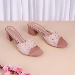 Mochi Textured Block Mules image 1