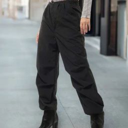 Bewakoof Black Loose Fit Pants-image-46