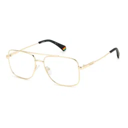 Polaroid Gold Full Rim Square Eye Frame For Men image 1