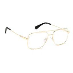 Polaroid Gold Full Rim Square Eye Frame For Men image 4
