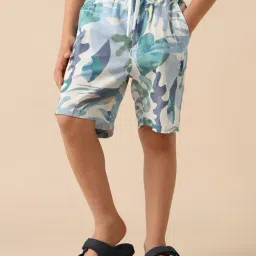 U.S. Polo Assn. Boys Blue Cotton Printed Shorts-picture-45