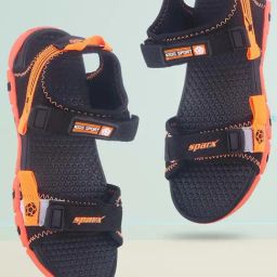 Sparx Kids Black Floater Sandals-image-0
