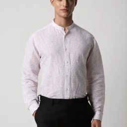 Van Heusen White Regular Fit Printed Shirt-image-76