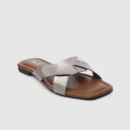 Inc 5 Women Textured Open Toe Flats-50