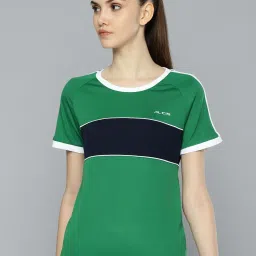 ALCIS Green & Black Color-Block T-Shirt image 1
