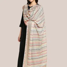 Dupatta Bazaar Grey Embroidered Dupatta image 3