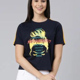 Kryptic Blue Cotton Printed T-Shirt-picture-37
