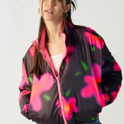 Bewakoof Black Loose Fit Printed Jacket-image-96