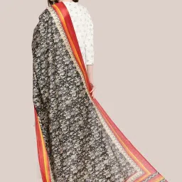Dupatta Bazaar Black Printed Dupatta image 2